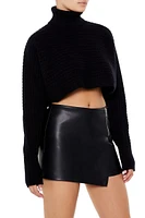 Cropped Turtleneck Sweater