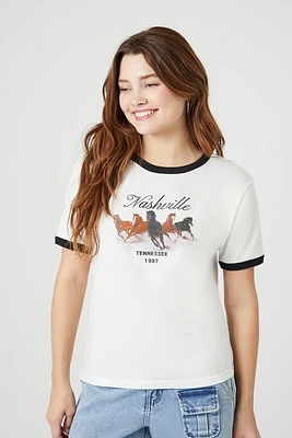 Embroidered Nashville Ringer Tee