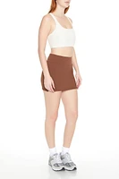 Ponte Fitted Mini Skirt