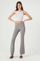 Split-Hem Flare Leggings