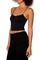 Seamless Ruched Cropped Cami