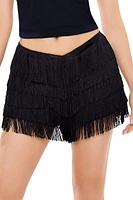 Tiered Fringe Shorts