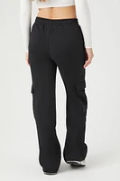 Fleece Cargo Straight-Leg Pants