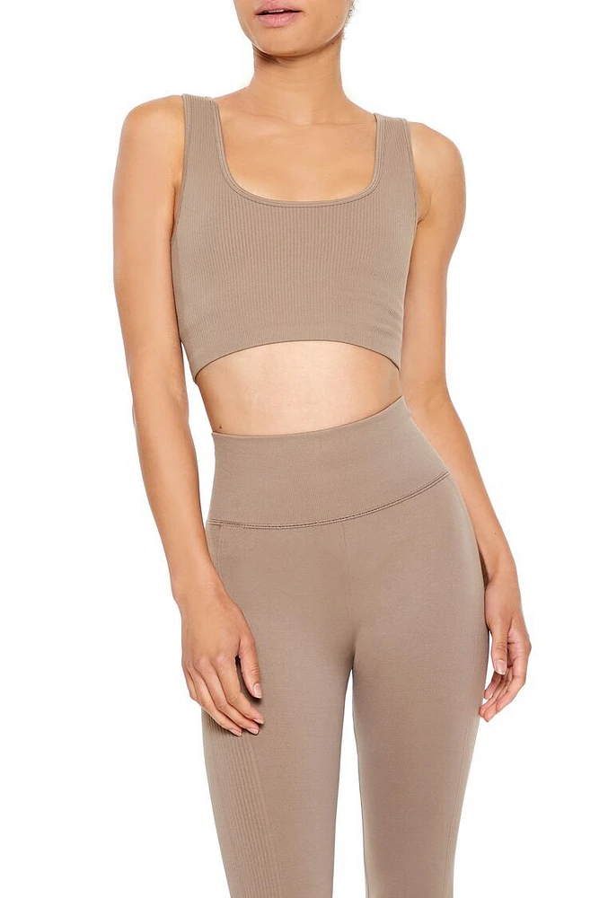 Seamless Ribbed Sports Bra