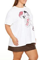 Plus Santa Betty Boop Tee