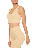 Seamless Cable Knit Sports Bra
