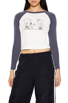 Snoopy Cropped Raglan Tee