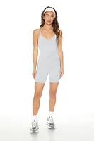 Active Heathered Cami Romper