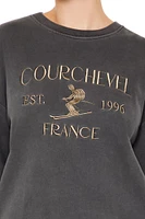 Embroidered Courchevel Pullover