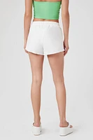 Frayed Drawstring Shorts