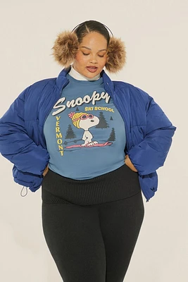 Plus Snoopy Ski School Tee