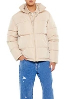 Quilted Funnel-Neck Puffer Jacket
