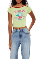 Cherries Graphic Baby Tee