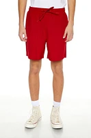 Vented Twill Drawstring Shorts