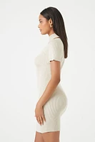 Ribbed Cutout Bodycon Mini Dress