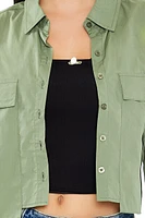 Cropped Asymmetrical Shirt