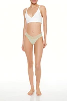 Lace-Trim Floral Thong Panties