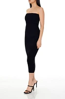 Foldover Tube Midi Sweater Dress