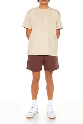 Cotton-Blend Drawstring Shorts
