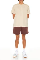 Cotton-Blend Drawstring Shorts