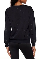 Studded Fleece Pullover