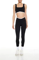 Seamless Two-Tone Sports Bra