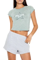 Studded New York City Baby Tee