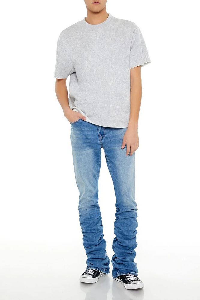 Stacked Slim-Fit Mid-Rise Jeans