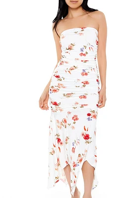 Handkerchief Floral Maxi Dress