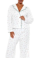 Plus Christmas Tree Shirt & Pants Pajama Set