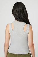 Ribbed Knit Combo Tank Top