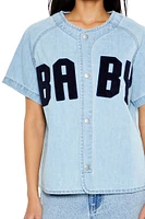 Baby Denim Baseball Top