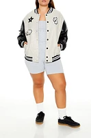 Plus Miss Trouble Letterman Jacket