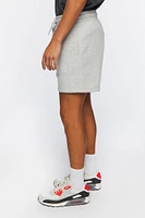 Heathered Drawstring Shorts