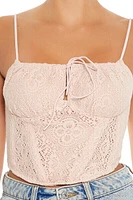 Crochet Bustier Cropped Cami