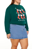 Plus Friends Christmas Stockings Pullover