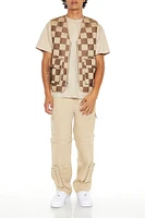 Checkered Cargo Vest