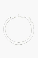 Box & Anchor Chain Necklace Set