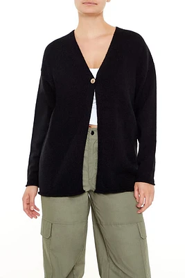 Split-Hem Cardigan Sweater