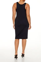 Plus Contour Sculpt Tank Midi Dress