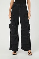 High-Rise Cargo Jeans