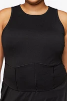 Plus Active Cropped Tank Top