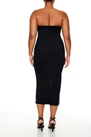 Plus Contour Sculpt Midi Tube Dress