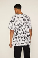 NFL Logo Print Crew Tee