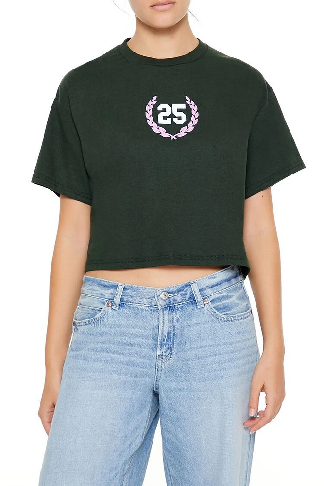 25 Graphic Cropped Tee