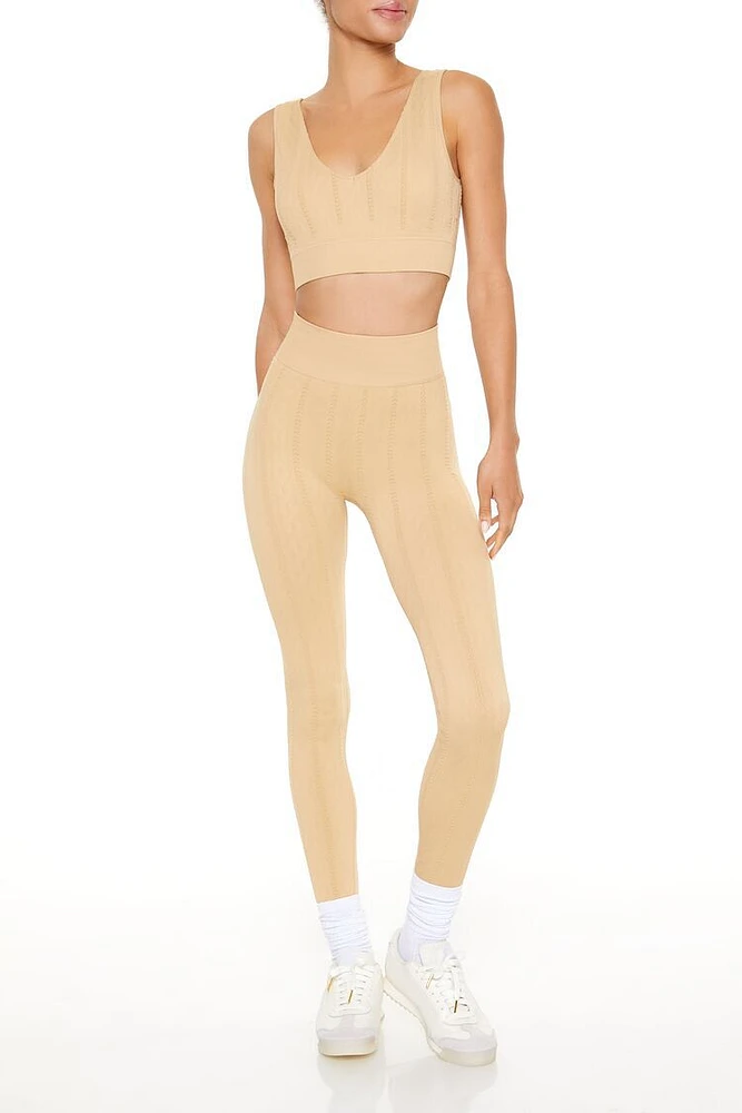 Active Seamless Cable Knit Leggings