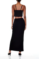 Bow Bodycon Maxi Skirt