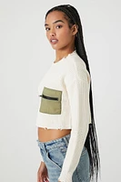 Distressed Cropped Sweater