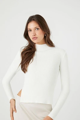 Ribbed Mock Neck Sweater