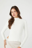 Ribbed Mock Neck Sweater